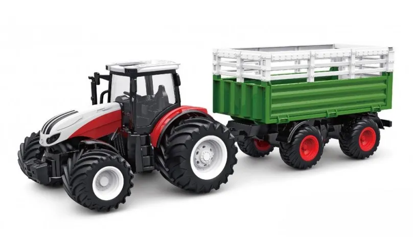 RC traktor Amewi kraktor s vozidlom pre zvieratá, svetlá, zvuk 1:24