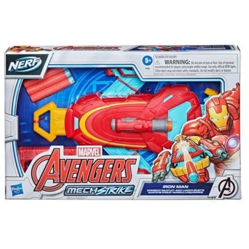 Hasbro Nerf Avengers Mech Strike Iron Man Strikeshot galaktické rukavice