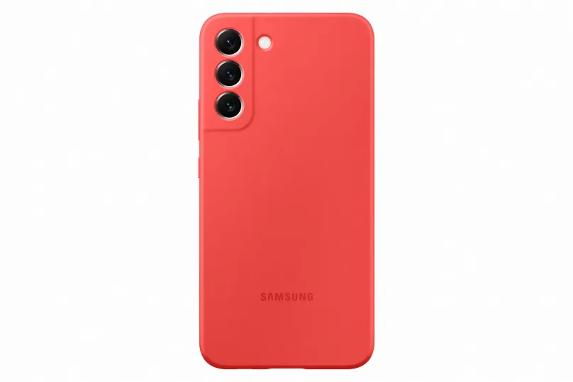 Kryt na mobil Samsung Galaxy S22+ 5G Silikónový zadný kryt koralový