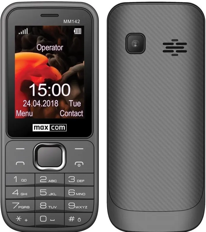 Mobilný telefón Maxcom MM142 šedá