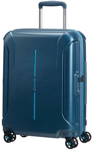 Cestovný kufor American Tourister Technum Spinner 55 Metallic Blue