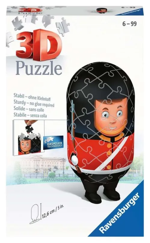 RAVENSBURGER 3D puzzle Postavička Britská kráľovská stráž 54 dielikov