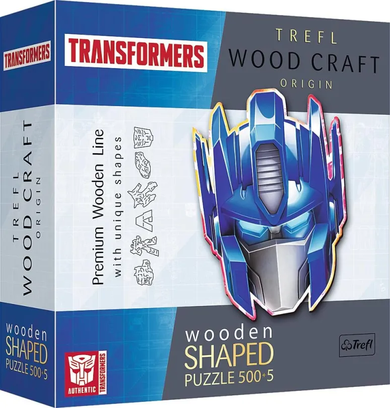 Drevené puzzle Trefl Wood Craft Origin puzzle Transformers: Optimus Prime 505 dielikov