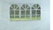 Bočnice k altánku HAPPY GREEN Bočnice záhradného altánku s oknom, biela