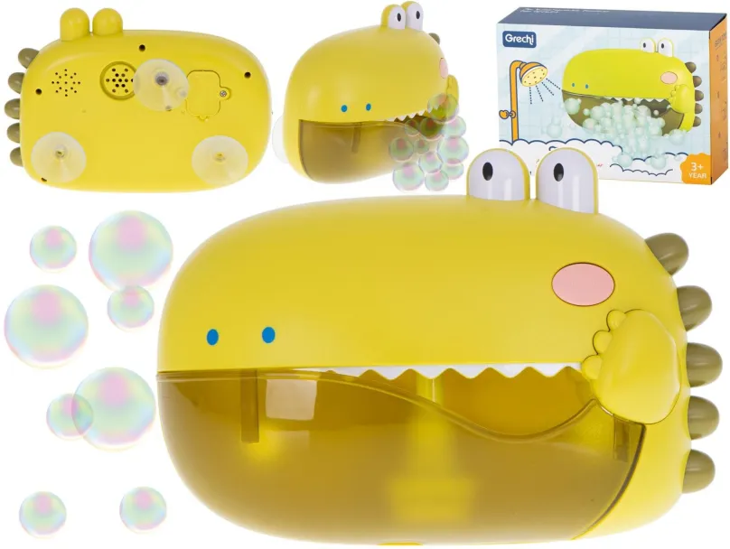 Bublinkovač Penová hračka do kúpeľa s generátorom bubliniek krokodíl