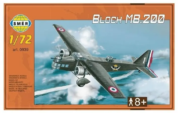 Model lietadla Smer Model Kit 0939 lietadlo – Bloch MB.200