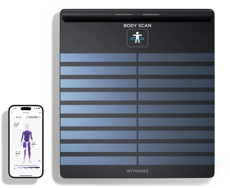 Osobná váha Withings Body Scan Connected Health Station - Black
