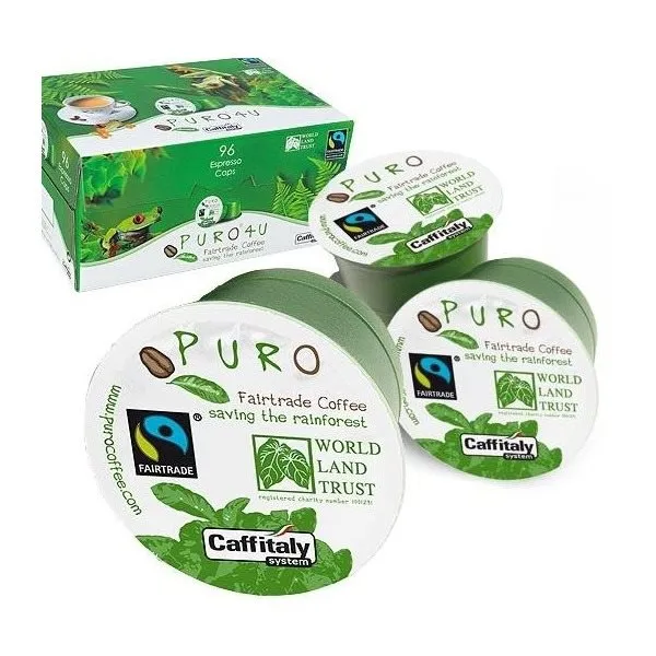 Kávové kapsule Puro Fairtrade 4U kompatibilné s Tchibo, Caffitaly 96 kusov