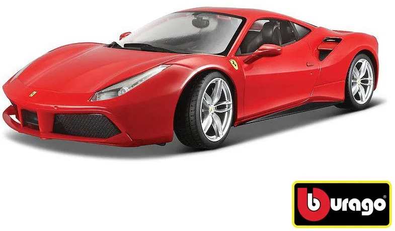 Bburago 1:24 Ferrari 488 GTB červená 18-26013