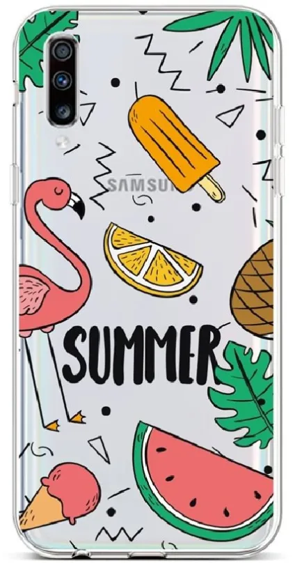 Kryt na mobil TopQ Samsung A70 silikón Summer 42495