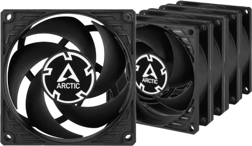 Ventilátor pre PC ARCTIC P8 Value Pack, 80 × 25 mm, 3000 RPM, 12 V, maximálna hlučnosť až