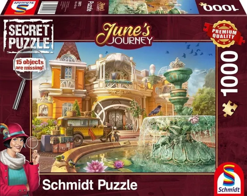 SCHMIDT Secret puzzle June's Journey: Orchideové panstvo 1000 dielikov