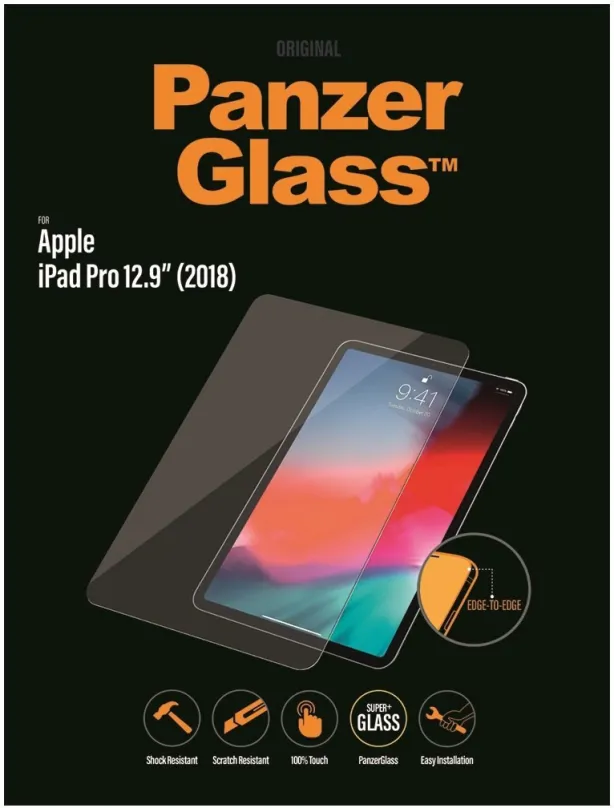 Ochranné sklo PanzerGlass Edge-to-Edge Antibacterial pre Apple iPad 12.9" (2018/20/21)