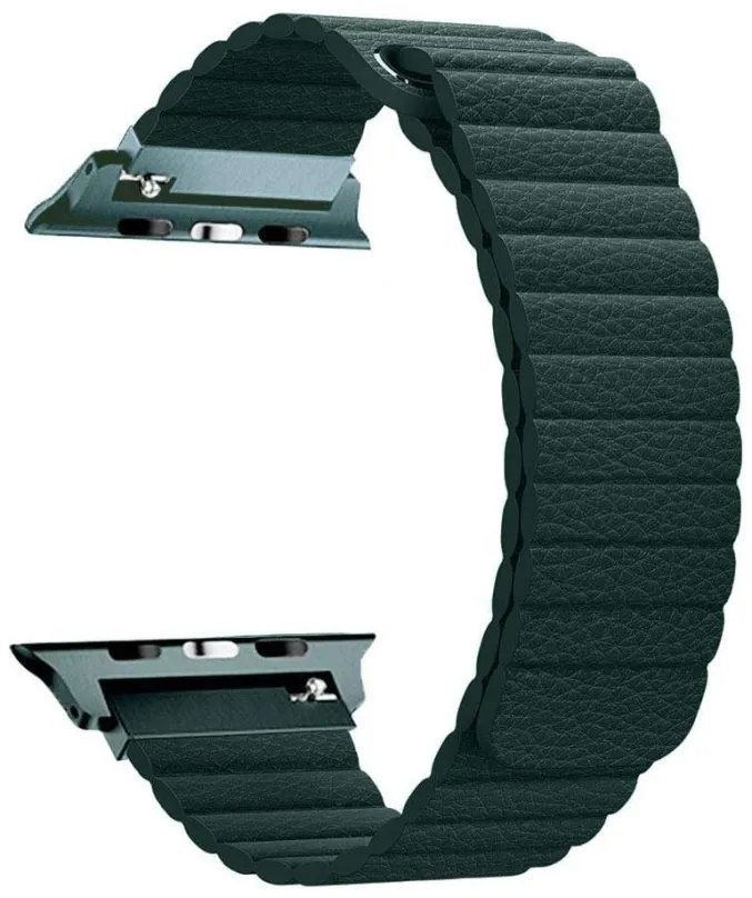 Remienok BStrap Leather Loop pre Apple Watch 38mm/40mm/41mm, Dark Green