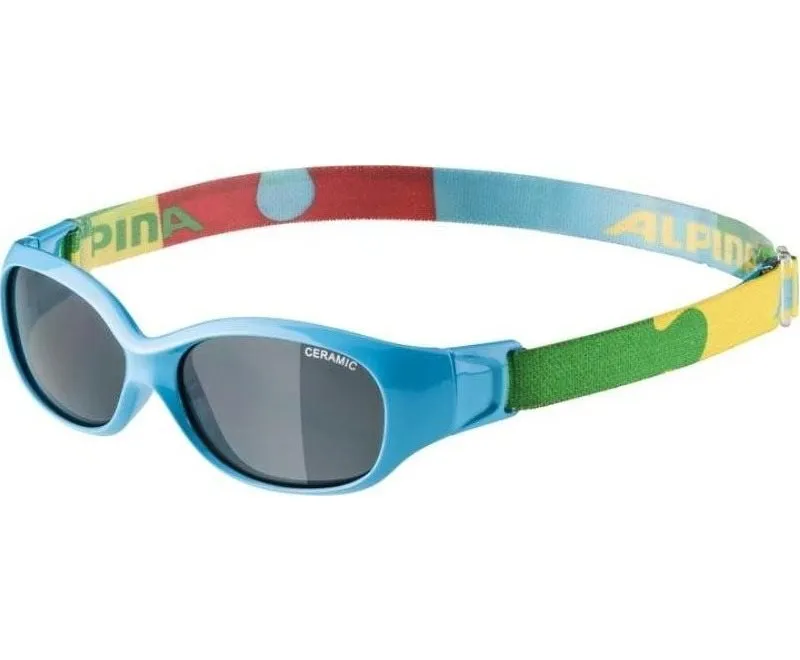 Cyklistické okuliare Alpina Sports Flexxy Kids cyan-puzzle gloss