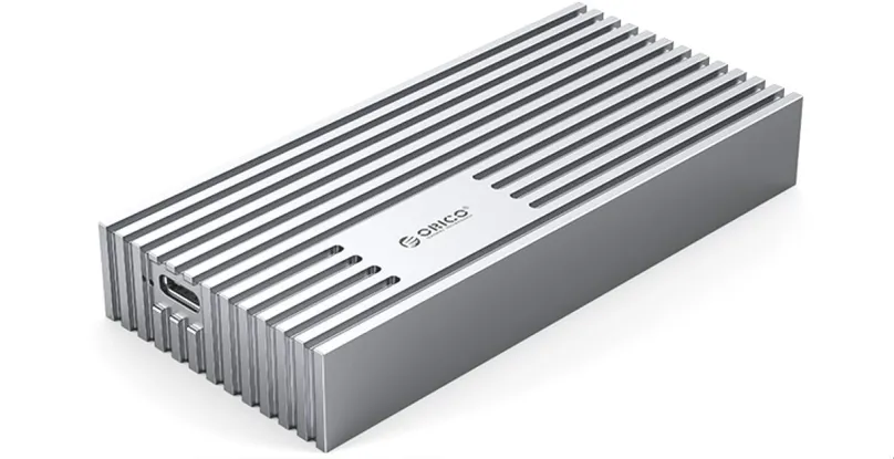 Externý box ORICO M234C3 M.2 NVME USB 4.0 SSD Enclosure (40G), strieborná