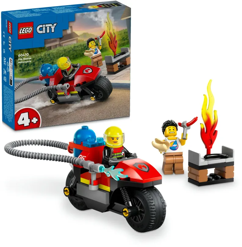 LEGO stavebnica LEGO® City 60410 Hasičská záchranná motorka