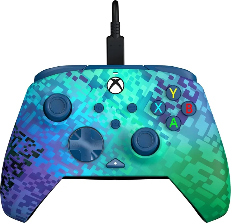 Gamepad PDP REMATCH Wired Controller - Glitch Green - Xbox, pre PC, Xbox Series X|S a Xbox