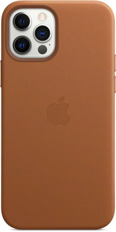 Kryt na mobil Apple iPhone 12 a 12 Pre Kožený kryt s MagSafe sedlovo hnedý