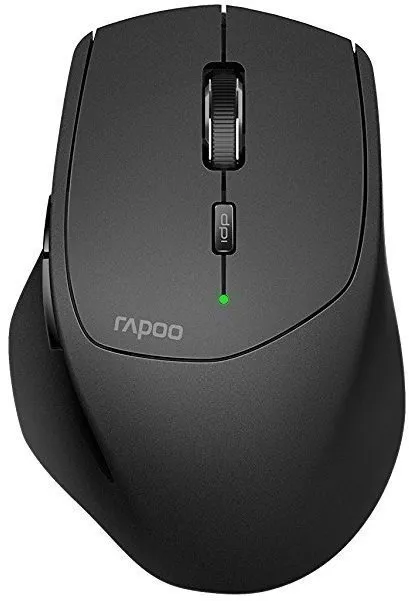 Myš Rapoo MT550, bezdrôtová, optická, pre pravákov, pripojenie cez bluetooth, USB, na 2 AA