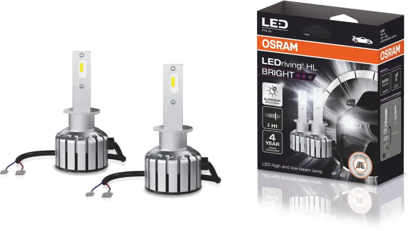 LED autožiarovka OSRAM LEDriving HL BRIGHT +300% "H1" 12V