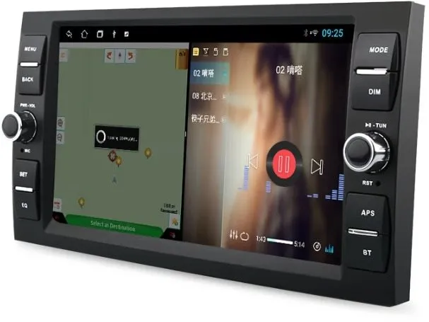 Autorádio Junsun autorádio pre Ford - GPS navigácia, bluetooth handsfree, USB, kamera