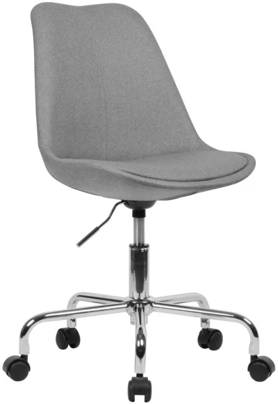 Kancelárska stolička BRÜXXI Leos, textilná poťahovina, šedá