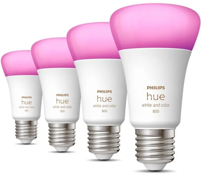LED žiarovka Philips Hue White and Color Ambiance 6.5W 800 E27 4ks