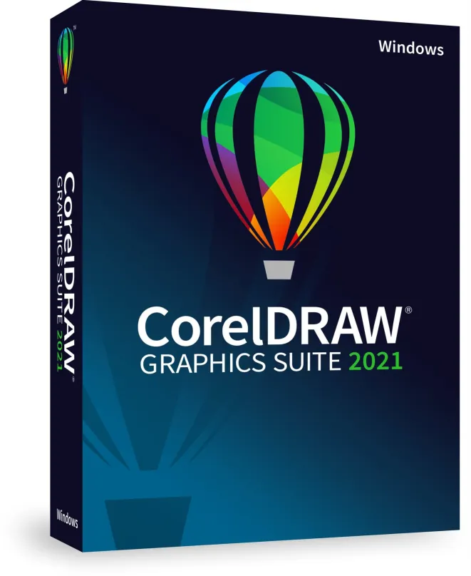 Grafický softvér CorelDRAW Graphics Suite 2021, Win, SK/PL (BOX)