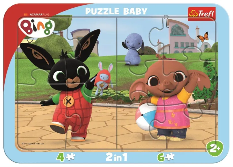 TREFL Baby puzzle Bing sa hrá 2v1, 10 dielikov