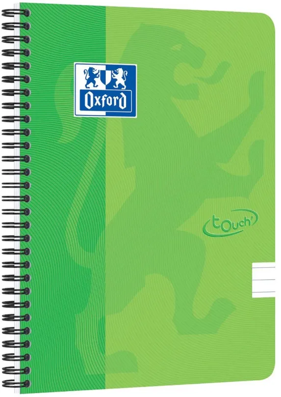 Zápisník OXFORD Nordic Touch A5+, 70 listov, linajkový, zelený