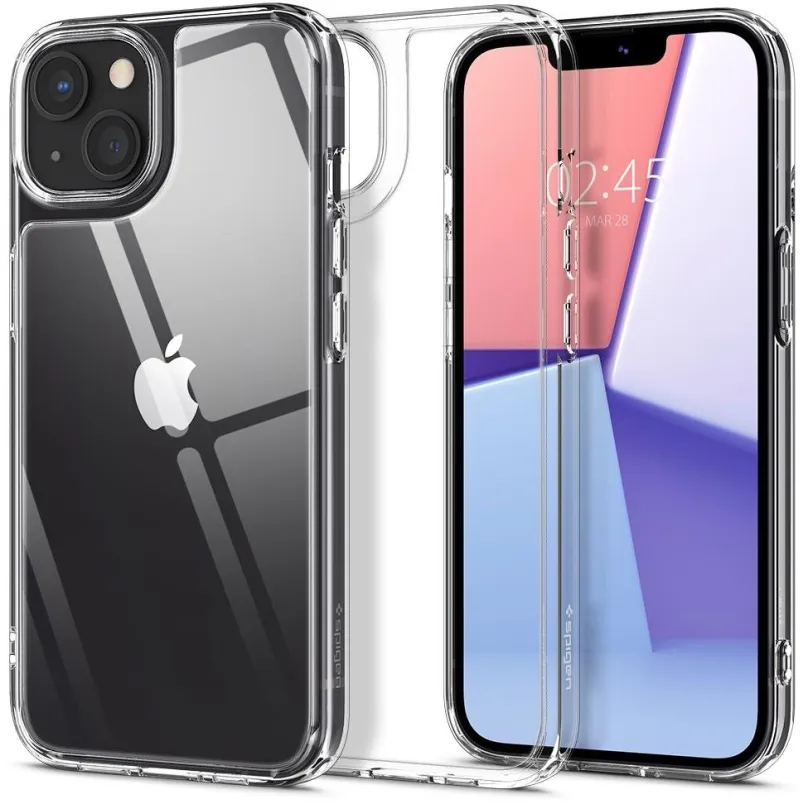 Kryt na mobil Spigen Quartz Hybrid Crystal Clear iPhone 13, pre Apple iPhone 13, materiál