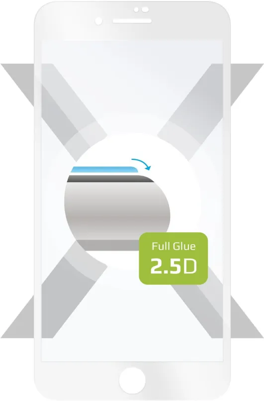 Ochranné sklo FIXED FullGlue-Cover pre Apple iPhone 7 Plus / 8 Plus biele