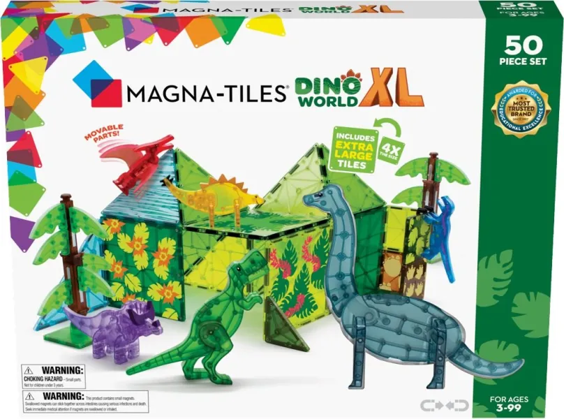 Stavebnica Magna - Tiles - Svet Dinosaurov XL 50 ks set