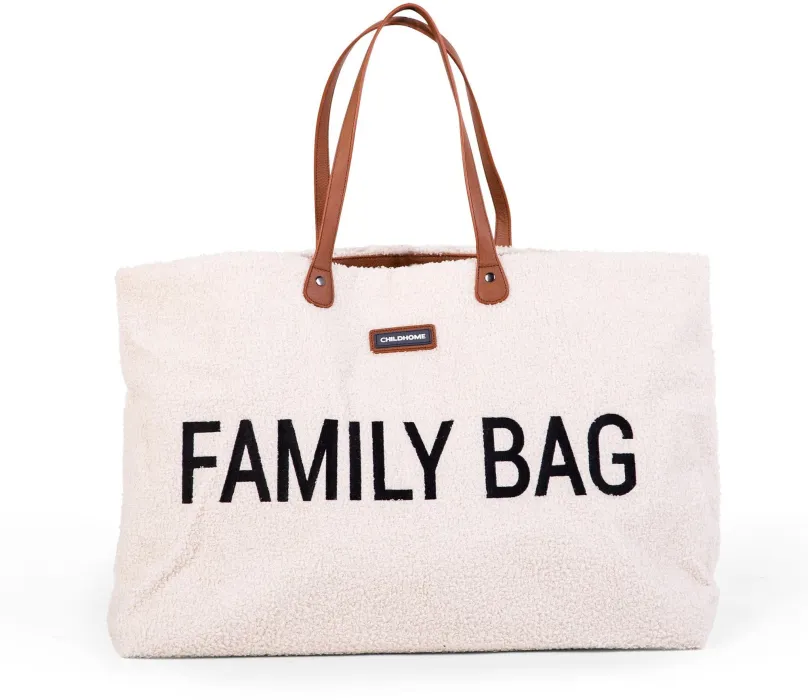 Cestovná taška CHILDHOME Family Bag Teddy Off White