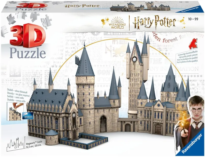 3D puzzle Ravensburger 3D Puzzle 114979 Harry Potter: Rokfortský hrad - Veľká sieň a Astronomická veža 2v1 1080