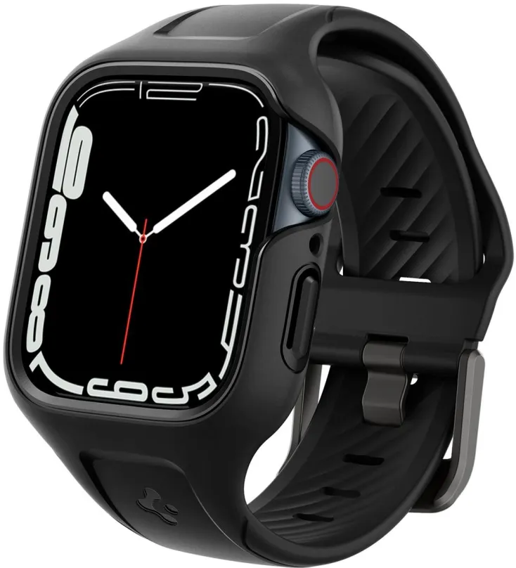 Ochranný kryt na hodinky Spigen Liquid Air Black Apple Watch 9/8/7 41mm, Apple Watch S