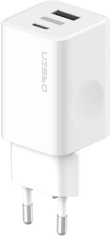 Nabíjačka do siete Eloop Orsen GaN 45W Charger USB-A + USB-C White