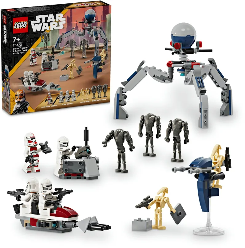 LEGO stavebnica LEGO® Star Wars™ 75372 Bojový balíček klonového vojaka a bojového droida