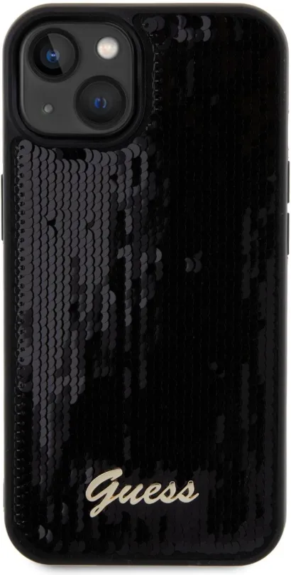 Kryt pre mobil Guess Sequin Script Logo Zadný Kryt pre iPhone 13 Black