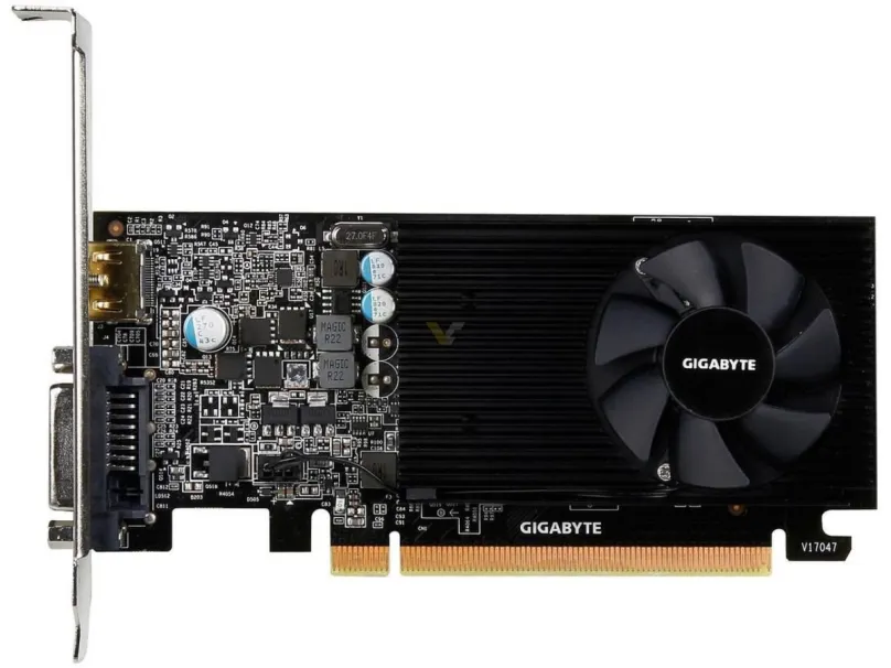 Grafická karta GIGABYTE GeForce GT 1030 Low Profile 2G, 2 GB GDDR5 (6008 MHz), NVIDIA GeF