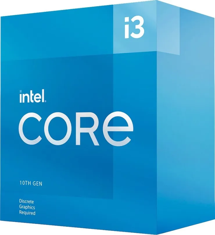 Procesor Intel Core i3-10105F, 4 jadrový, 8 vlákien, 3,7 GHz (TDP 65W), Boost 4,4 GHz, 6MB
