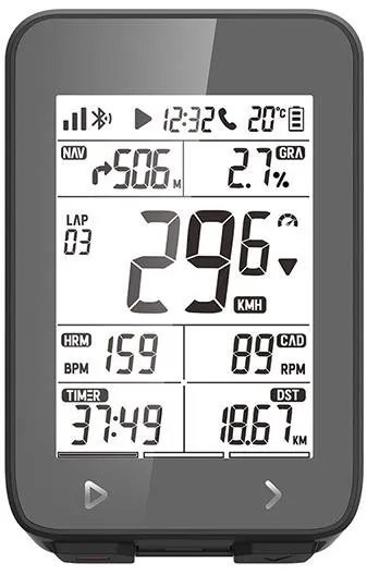 GPS navigácia iGS320 tachometer