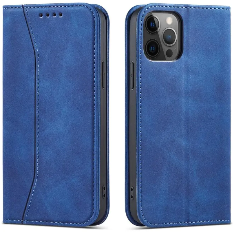 Púzdro na mobil Magnet Fancy knižkové kožené púzdro na iPhone 12 Pro Max, modré