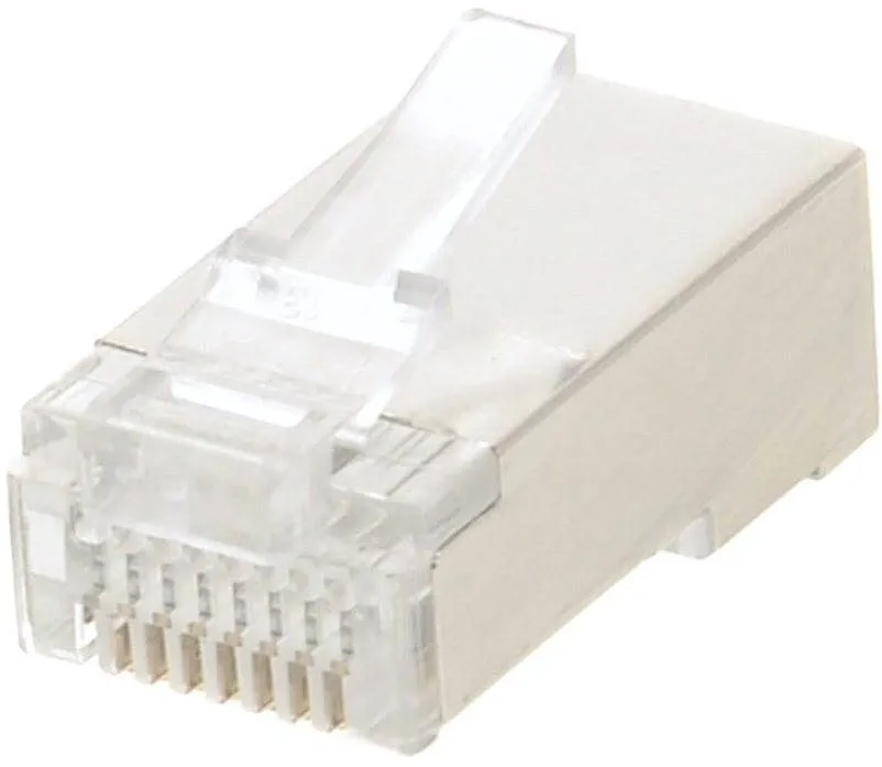 Konektor 100-pack, Datacom RJ45, CAT5E, STP, 8p8c, tienený, neskladaný, na lícne (lanko)