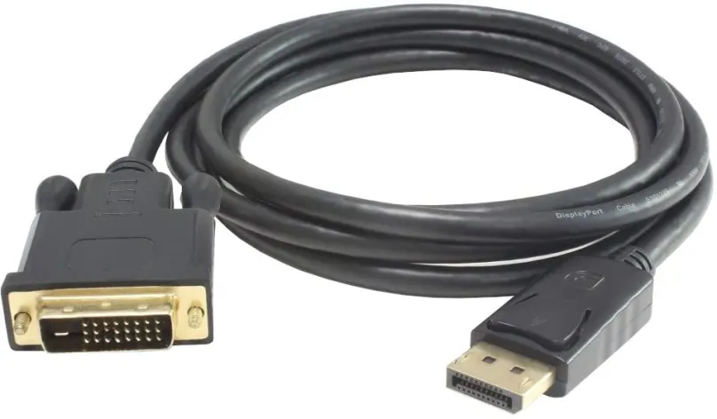 Video kábel PremiumCord DisplayPort - DVI-D prepojovací, tienený, 1.8m