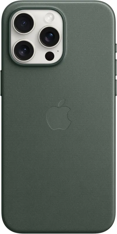 Kryt na mobil Apple iPhone 15 Pro Max Kryt z tkaniny FineWoven s MagSafe listovo zelený