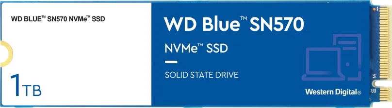 SSD disk WD Blue SN570 1TB, M.2 (PCIe 3.0 4x NVMe), TLC (Triple-Level Cell), rýchlosť číta