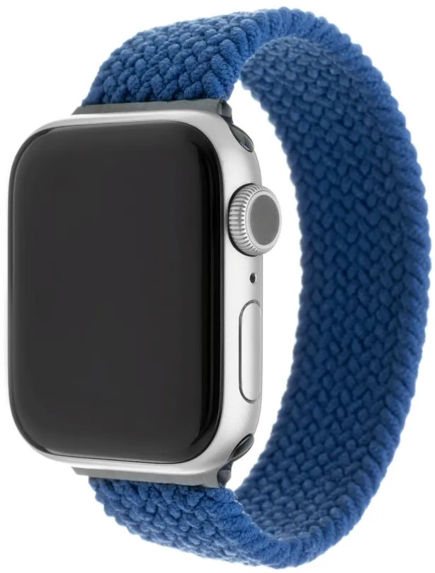 Remienok FIXED Elastic Nylon Strap pre Apple Watch 42/44/45/Ultra 49mm veľkosť XS modrý