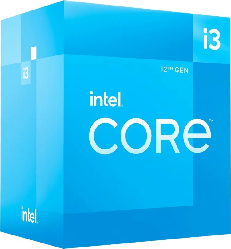 Procesor Intel Core i3-12100, 4 jadrový, 8 vlákien, 3,3 GHz (TDP 89W), Boost 4,3 GHz, 12MB